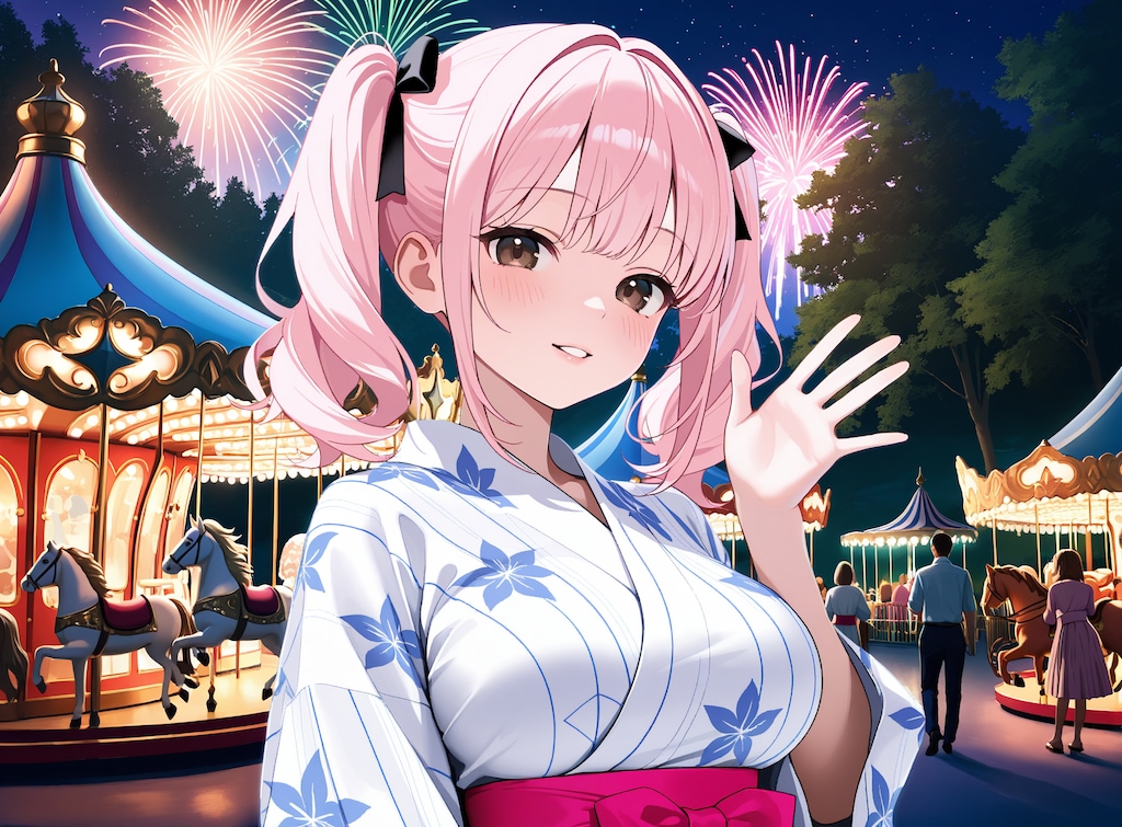 真夏の遊園地(12枚)