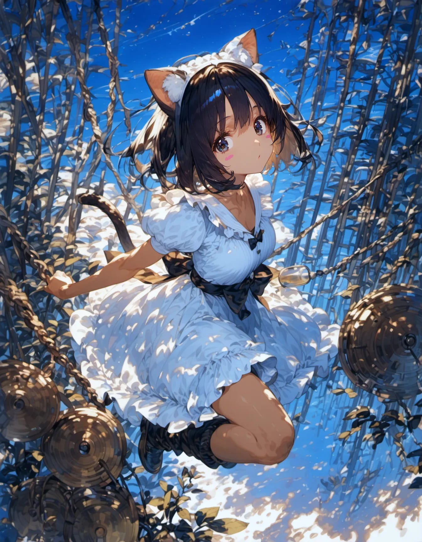 Cat-Girl's Joyful Leap | の人気AIイラスト・グラビア