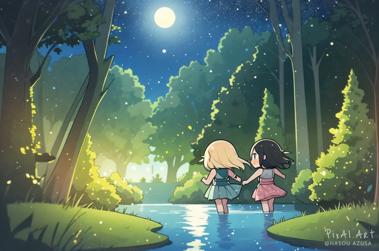 湖畔をお散歩