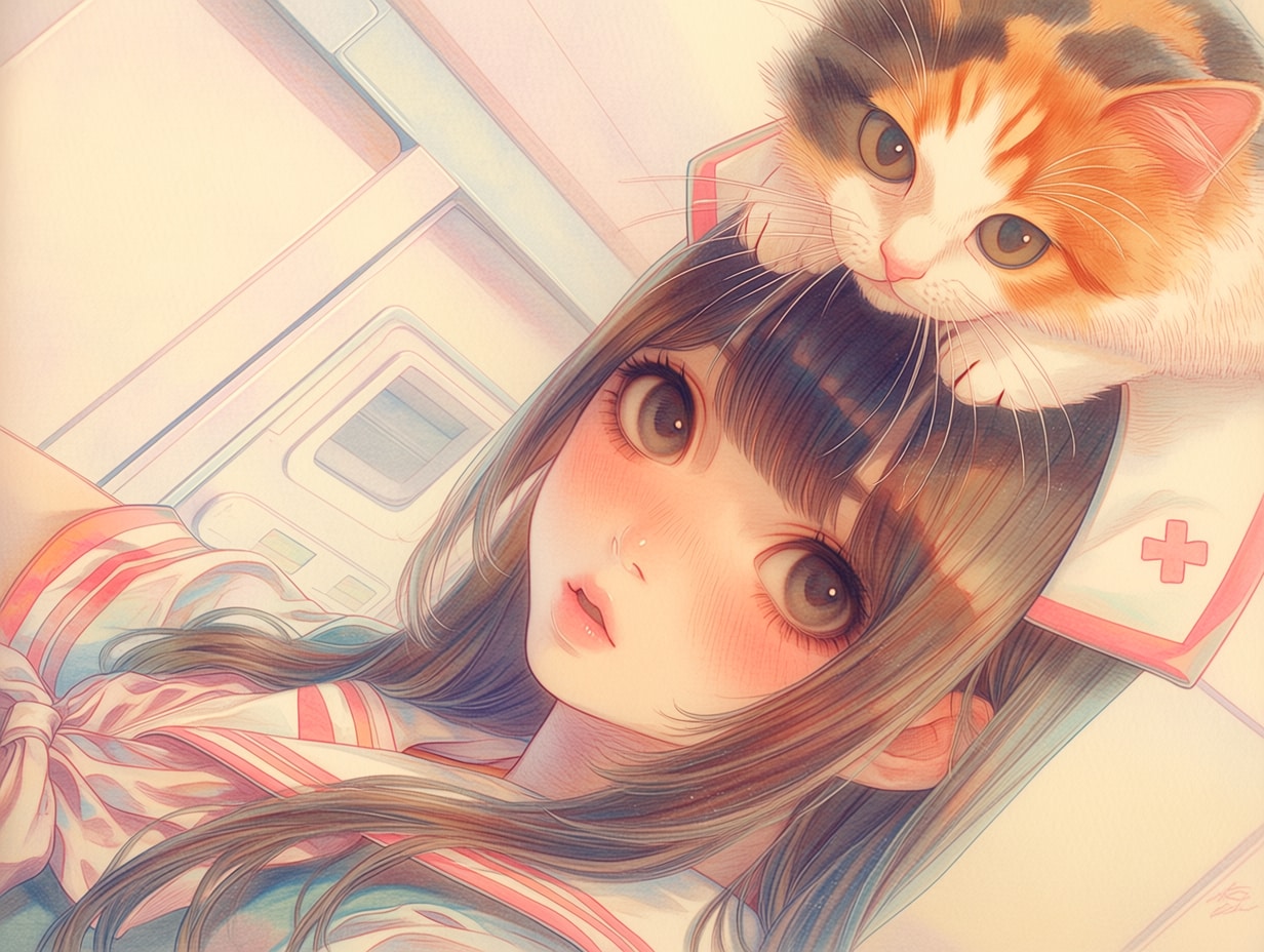 チアナースと三毛殿（３）niji7 | の人気AIイラスト・グラビア