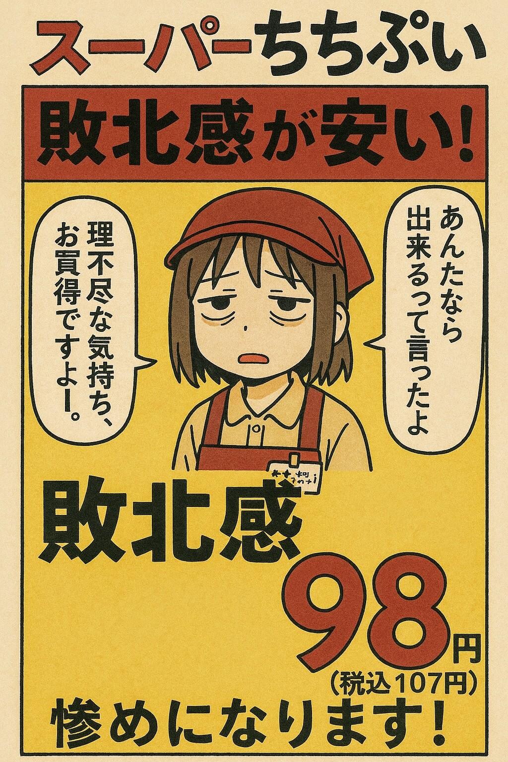 今なら敗北感がお買い得！🉐🉐セール