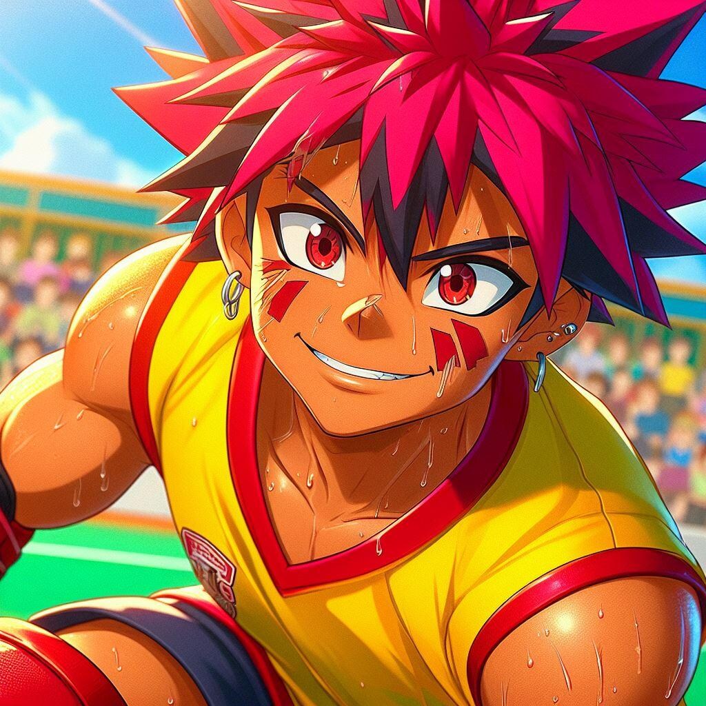 【筋ショタ】ホッケースティックで射精！！