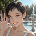 ベリーショートの女の子 3枚目