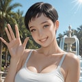 ベリーショートの女の子 2枚目