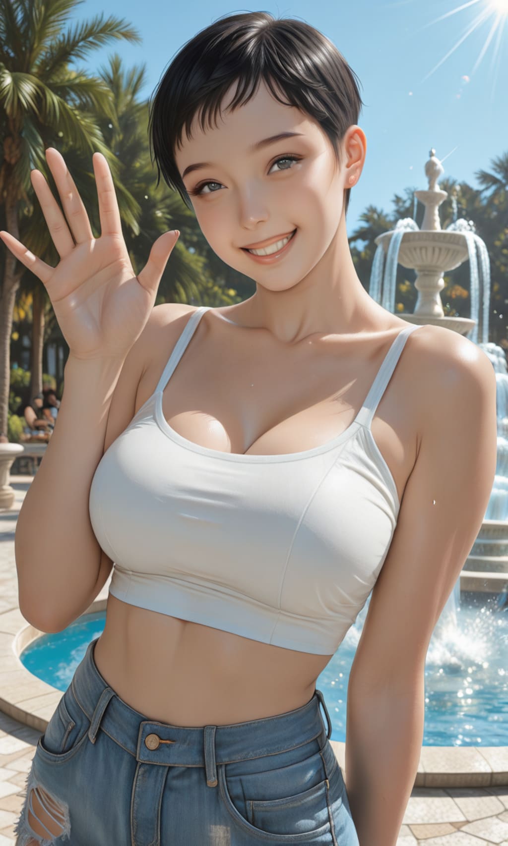 ベリーショートの女の子