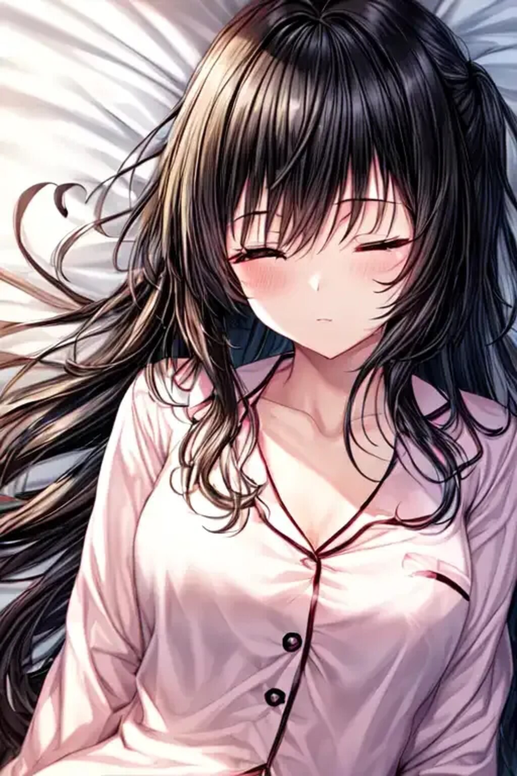 双葉の寝顔（半目開けと眼鏡無しVerも）