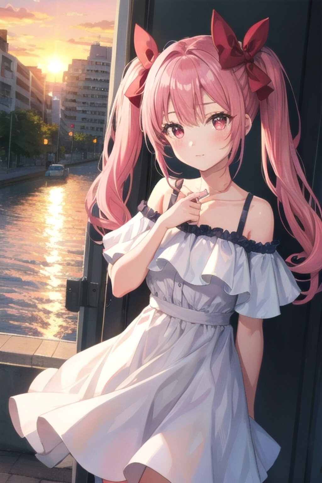 夏の夕暮れ