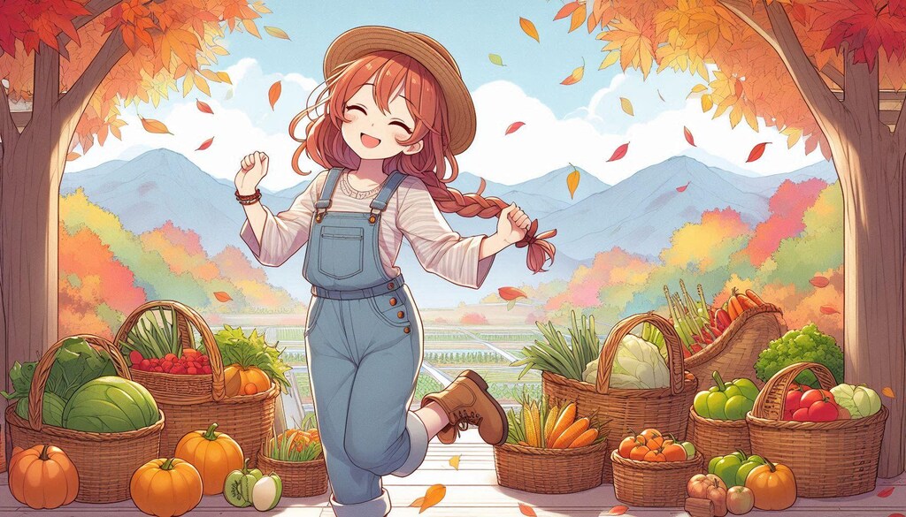 秋の実りを喜ぶ