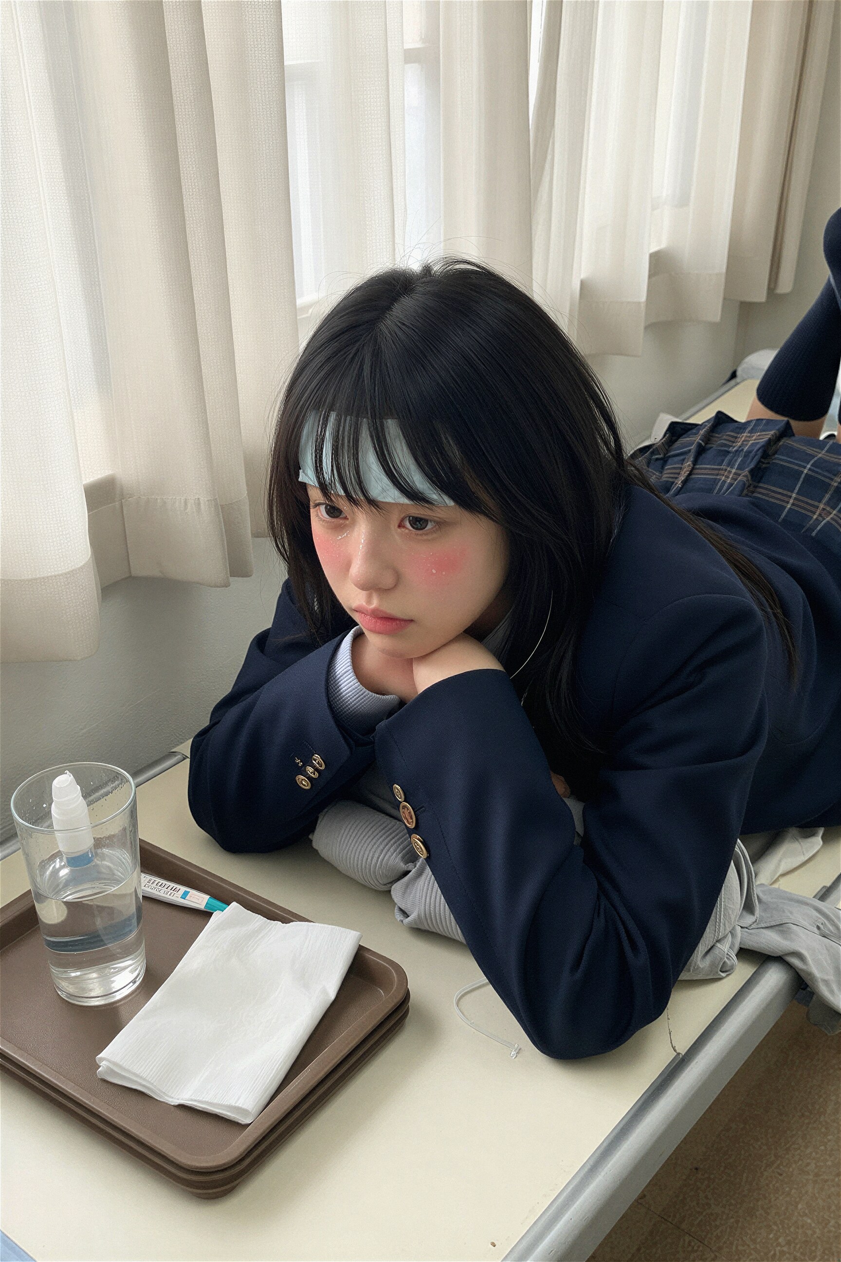 具合の悪い女の子