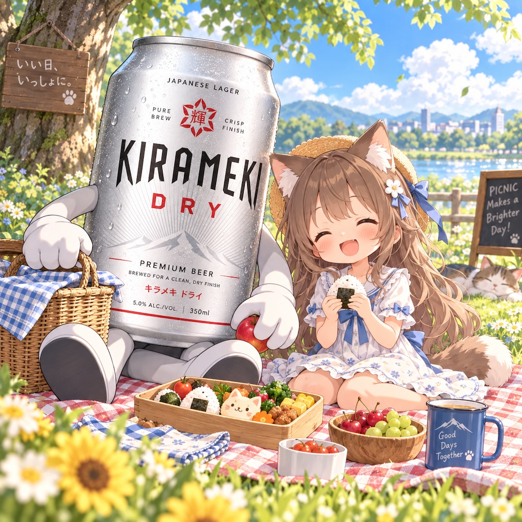 ピクニックな小さな女の子