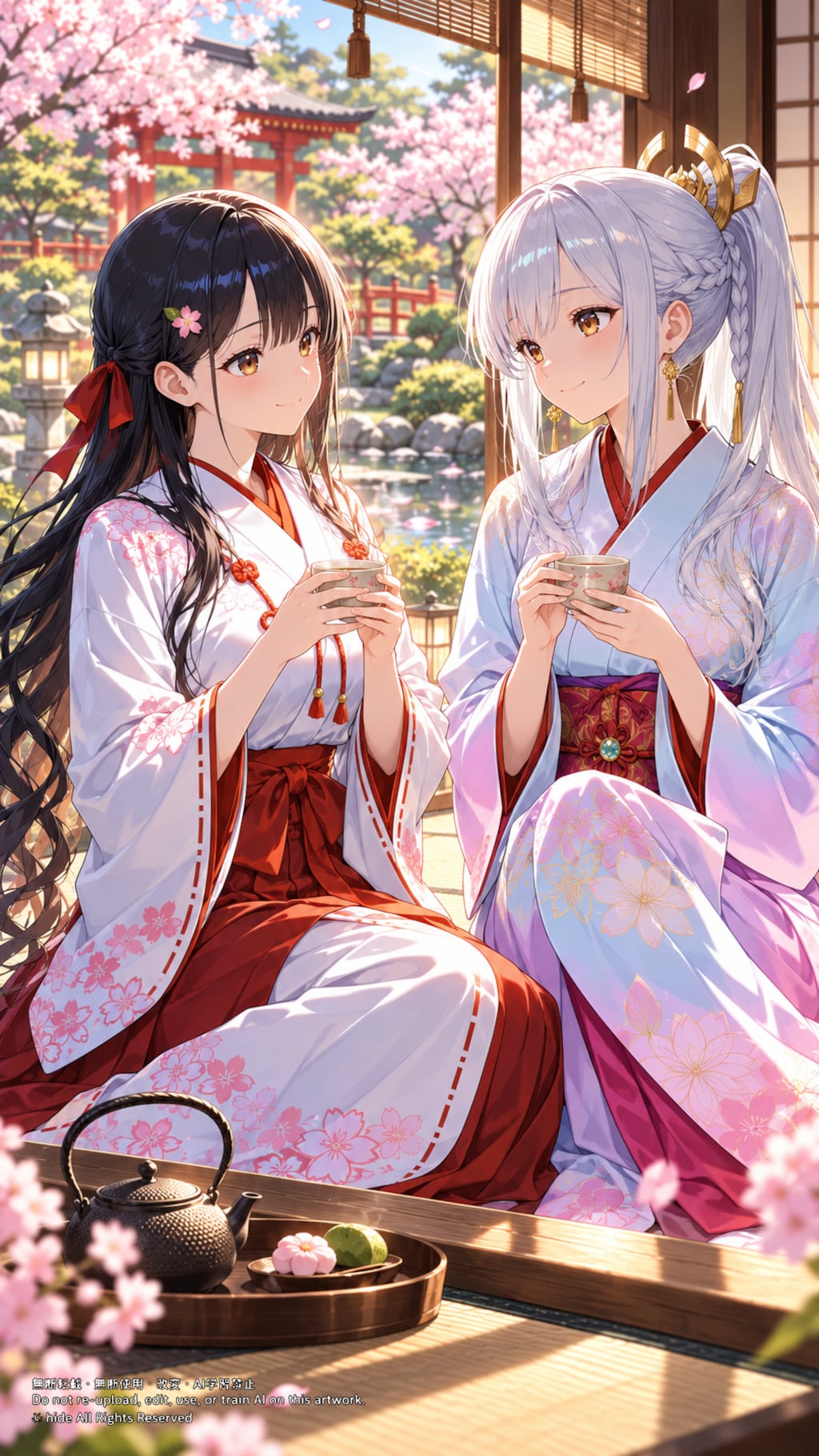 🍵 神楽さんとイザナミさん、甘味とお茶の時間