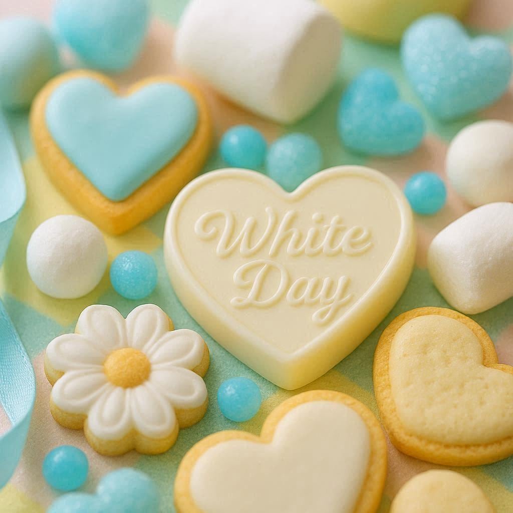 🩵🤍ホワイトデーの定番スイーツ🍪🍬