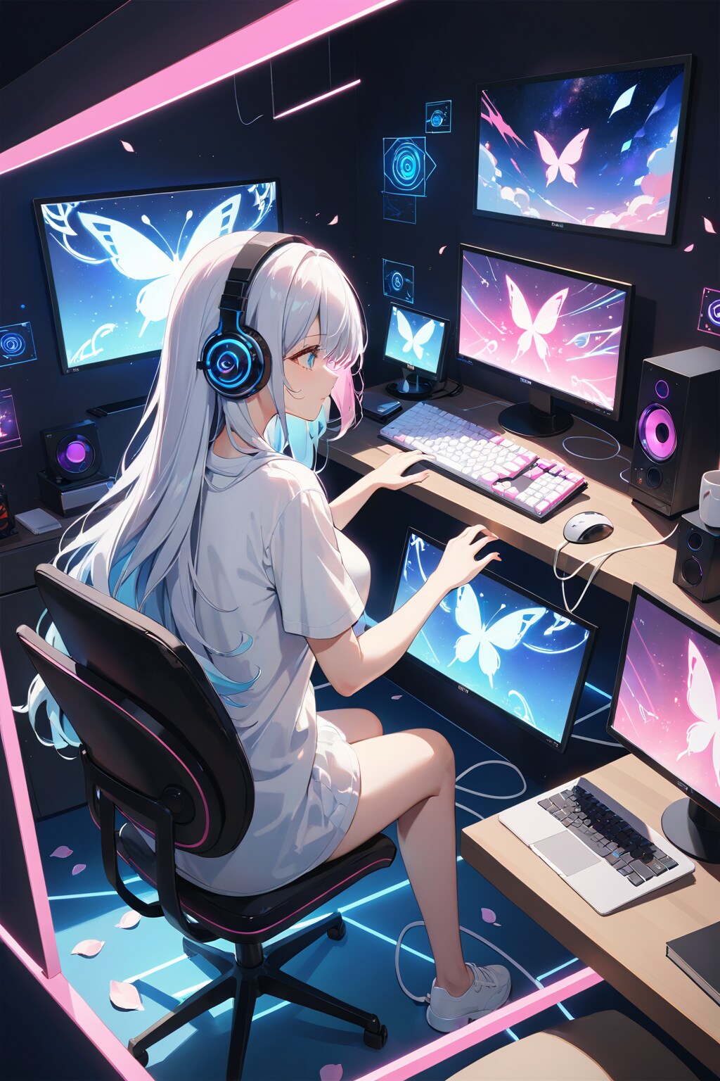 マルチディスプレイ | の人気AIイラスト・グラビア