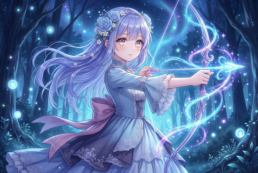 蒼の森に響く月華の弦