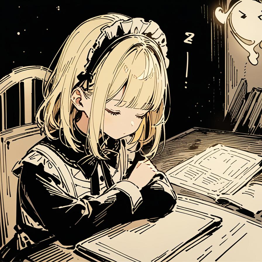 居眠り オブ いにしえモデルメイドちゃん💤✨