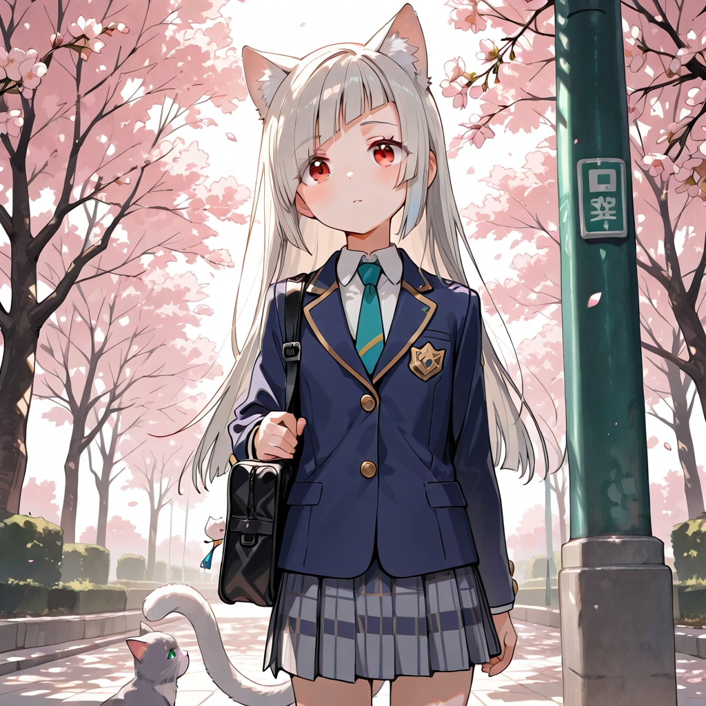 ちちぷい学園入学　ネネちゃん | の人気AIイラスト・グラビア