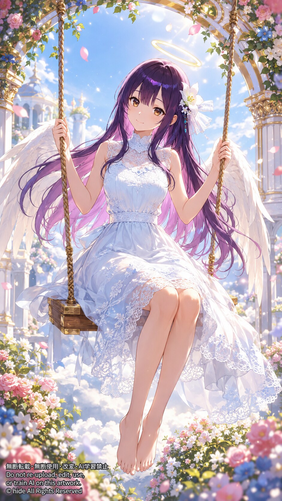 天使の花園で、ひと休み | の人気AIイラスト・グラビア