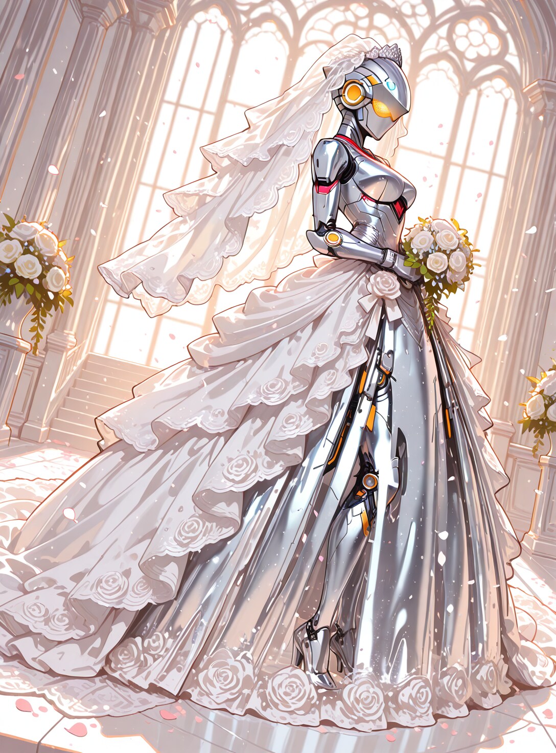 白銀の花嫁ロボ