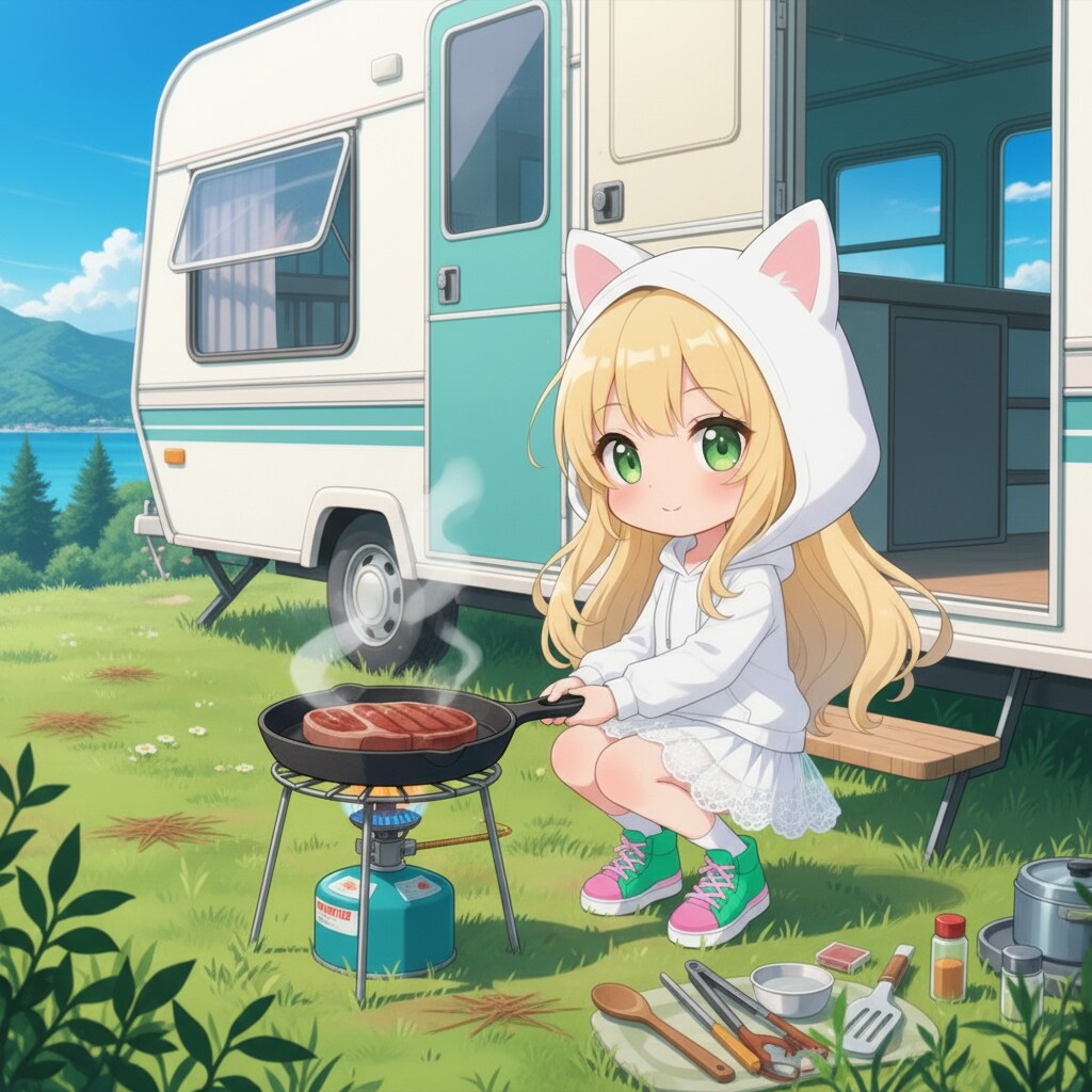 キャンプ(ちびキャラ)