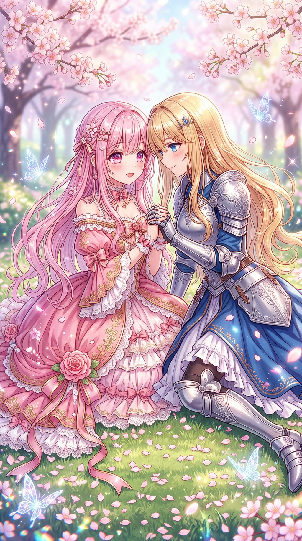 桜影に誓う騎士の詩