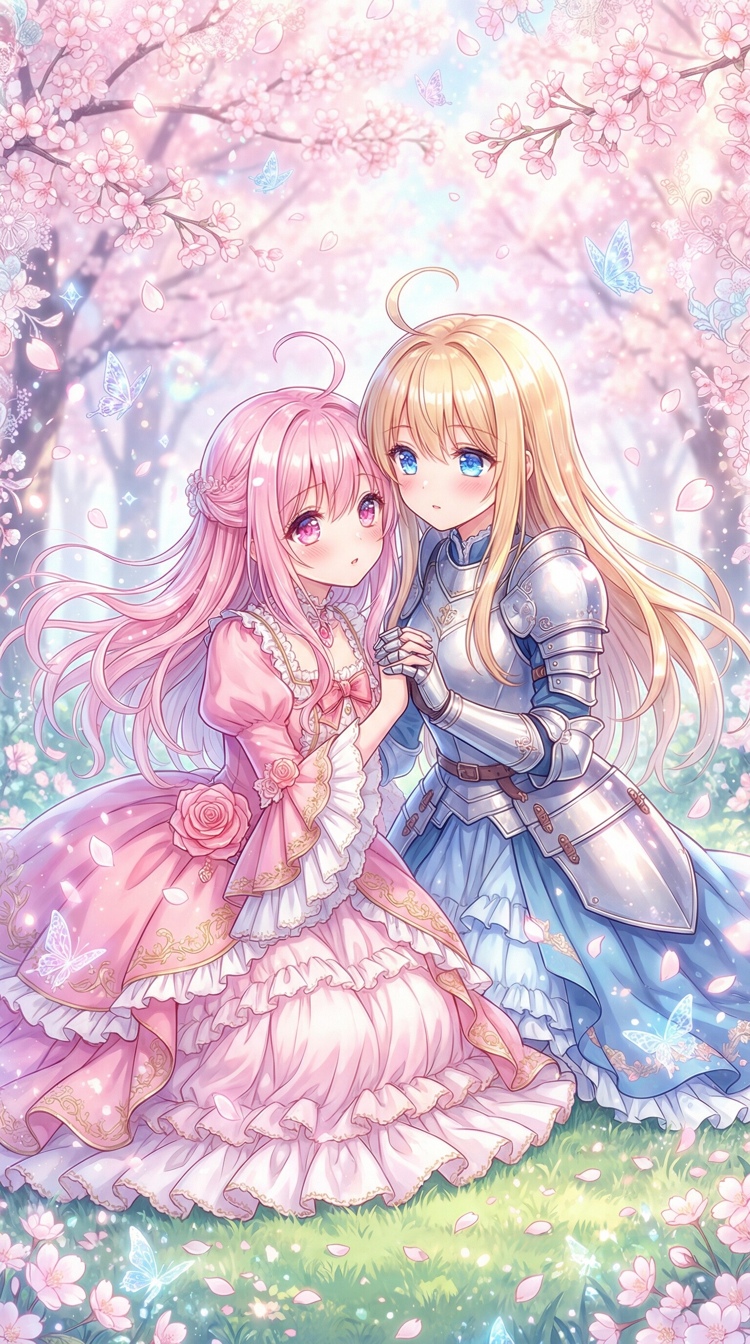 桜影に誓う騎士の詩