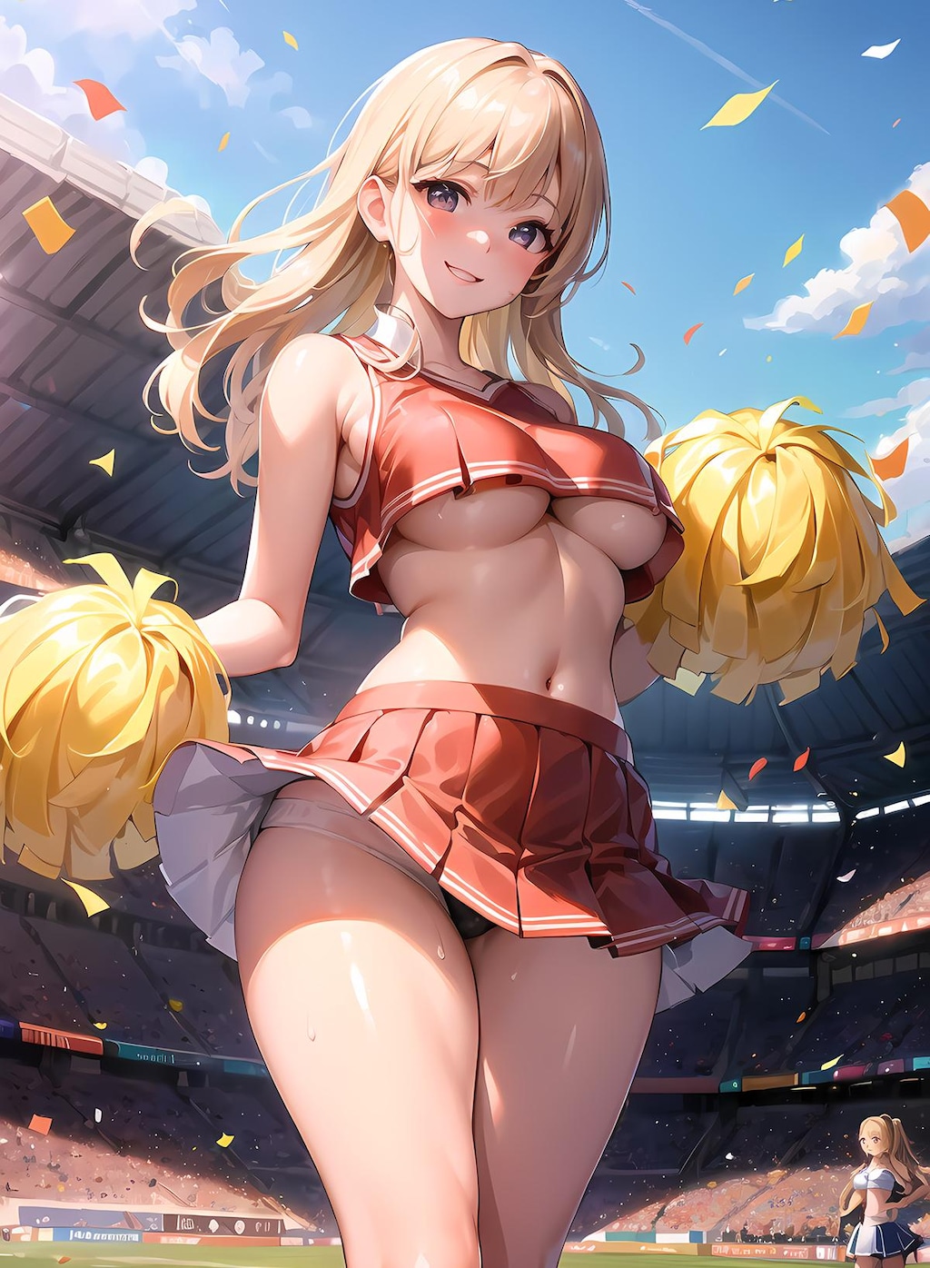 【トレカ企画】下乳チアガールがちちぷいを応援してみた