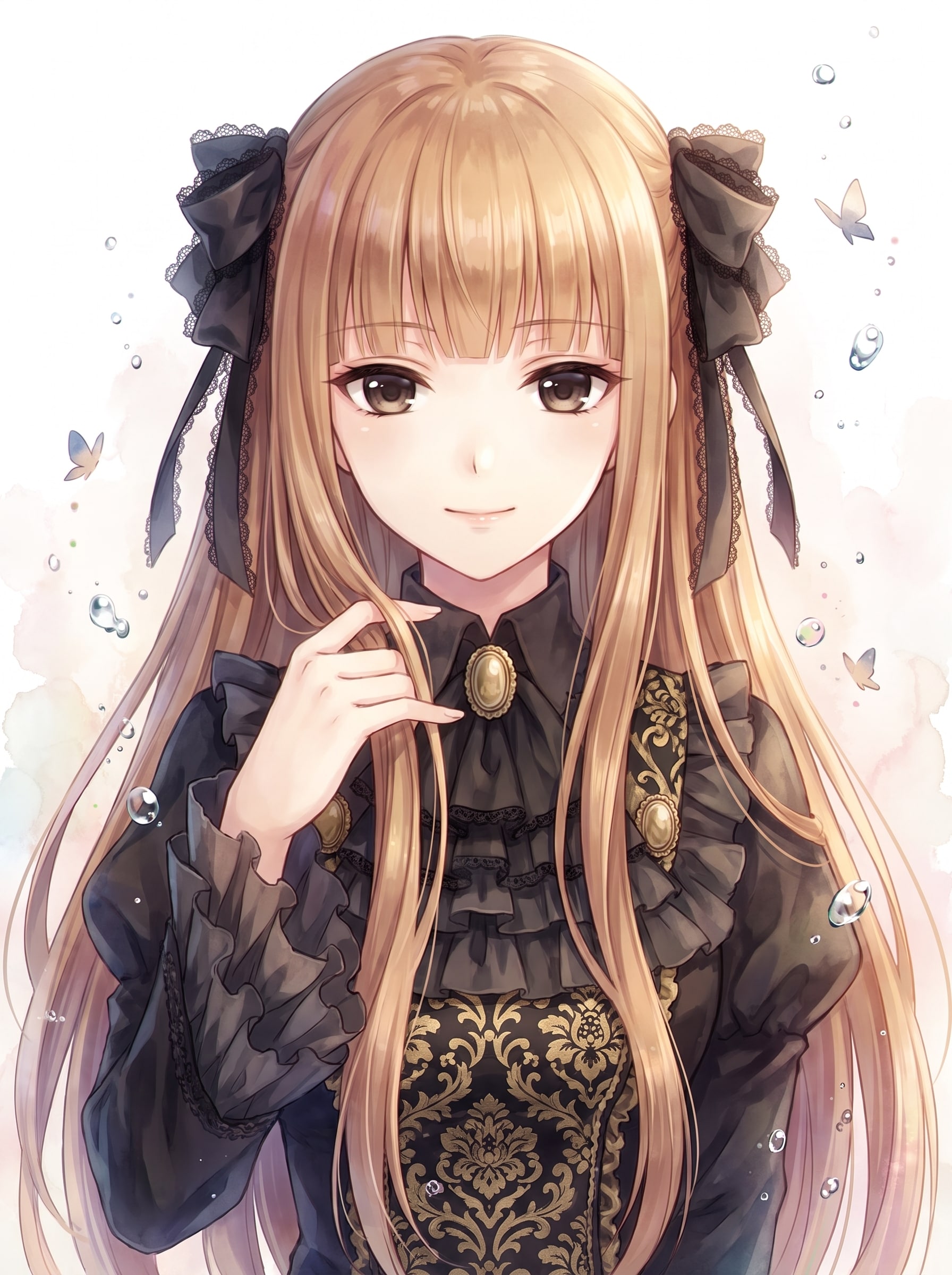 黒金絢爛の微笑 | の人気AIイラスト・グラビア