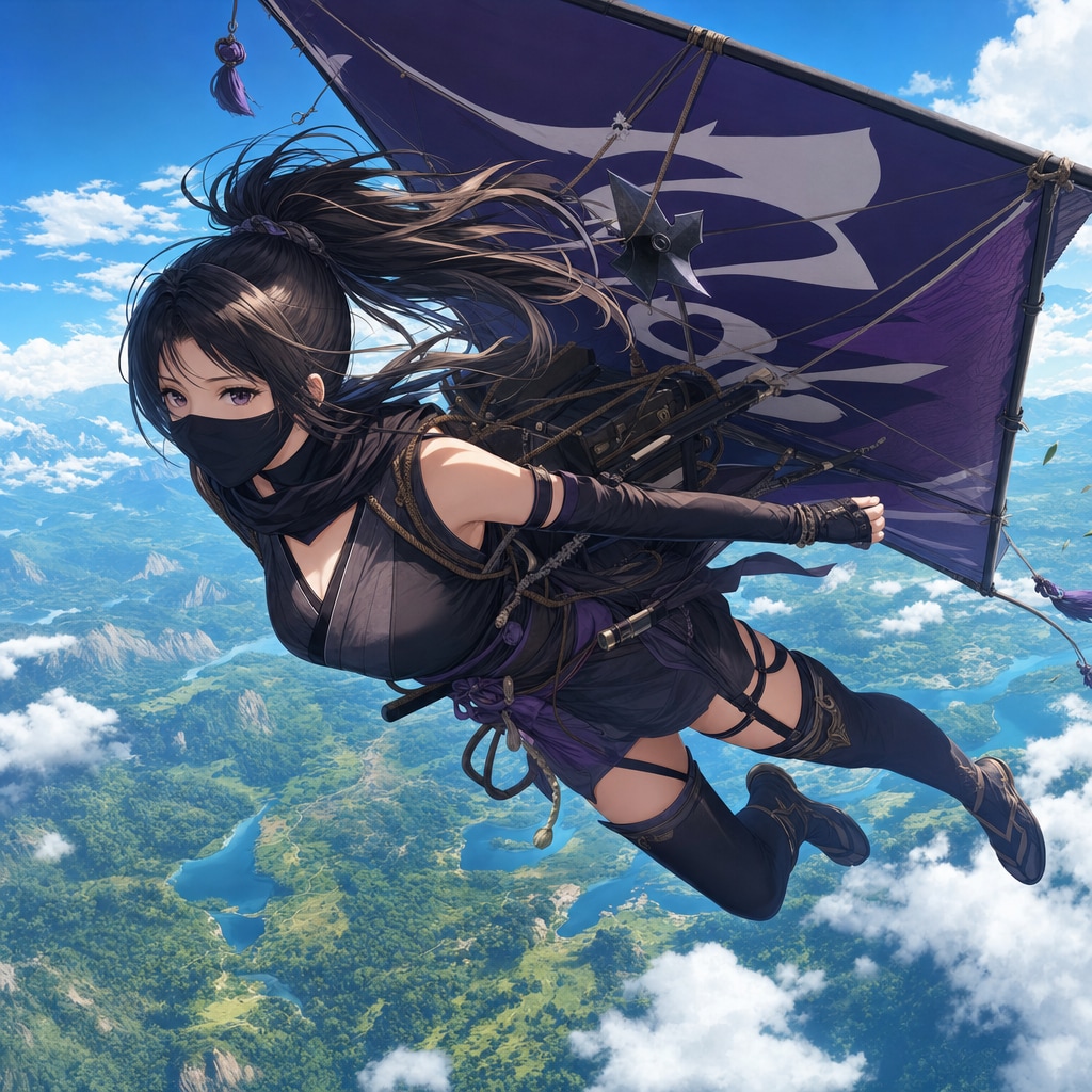 空飛び忍者 | の人気AIイラスト・グラビア