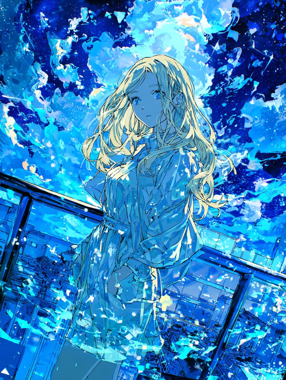 青に溶ける | の人気AIイラスト・グラビア