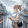雨の日、信号待ち 3枚目