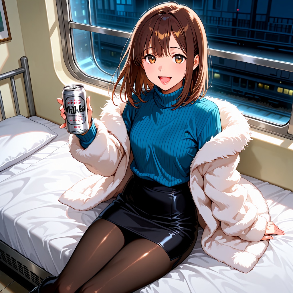 サンライズで帰宅（ビール編）