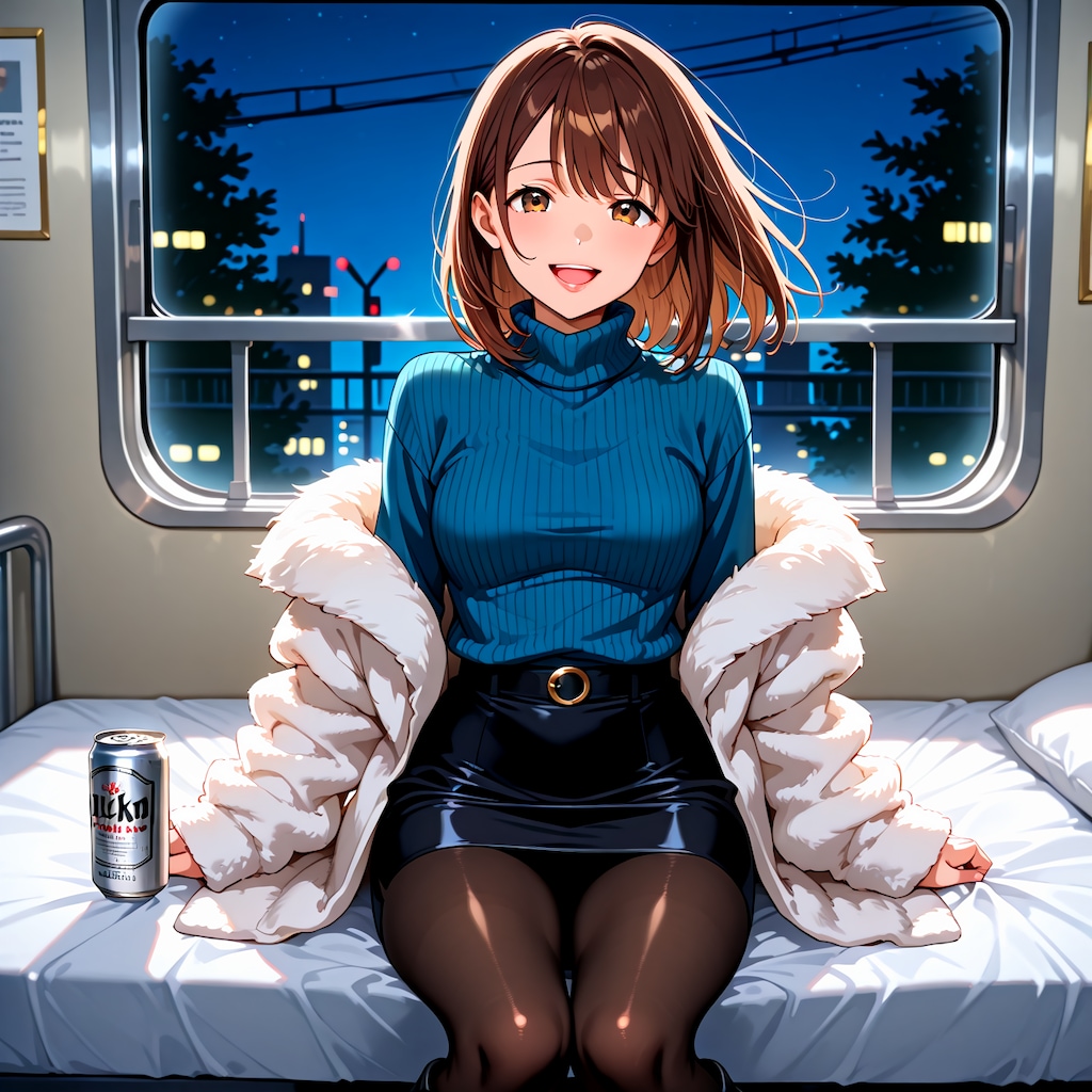 サンライズで帰宅（ビール編）