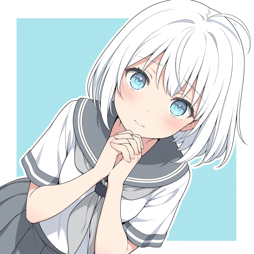 灰色のセーラー服