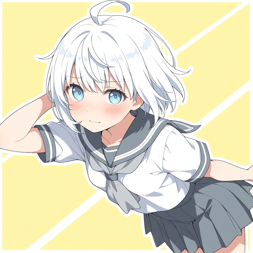 灰色のセーラー服