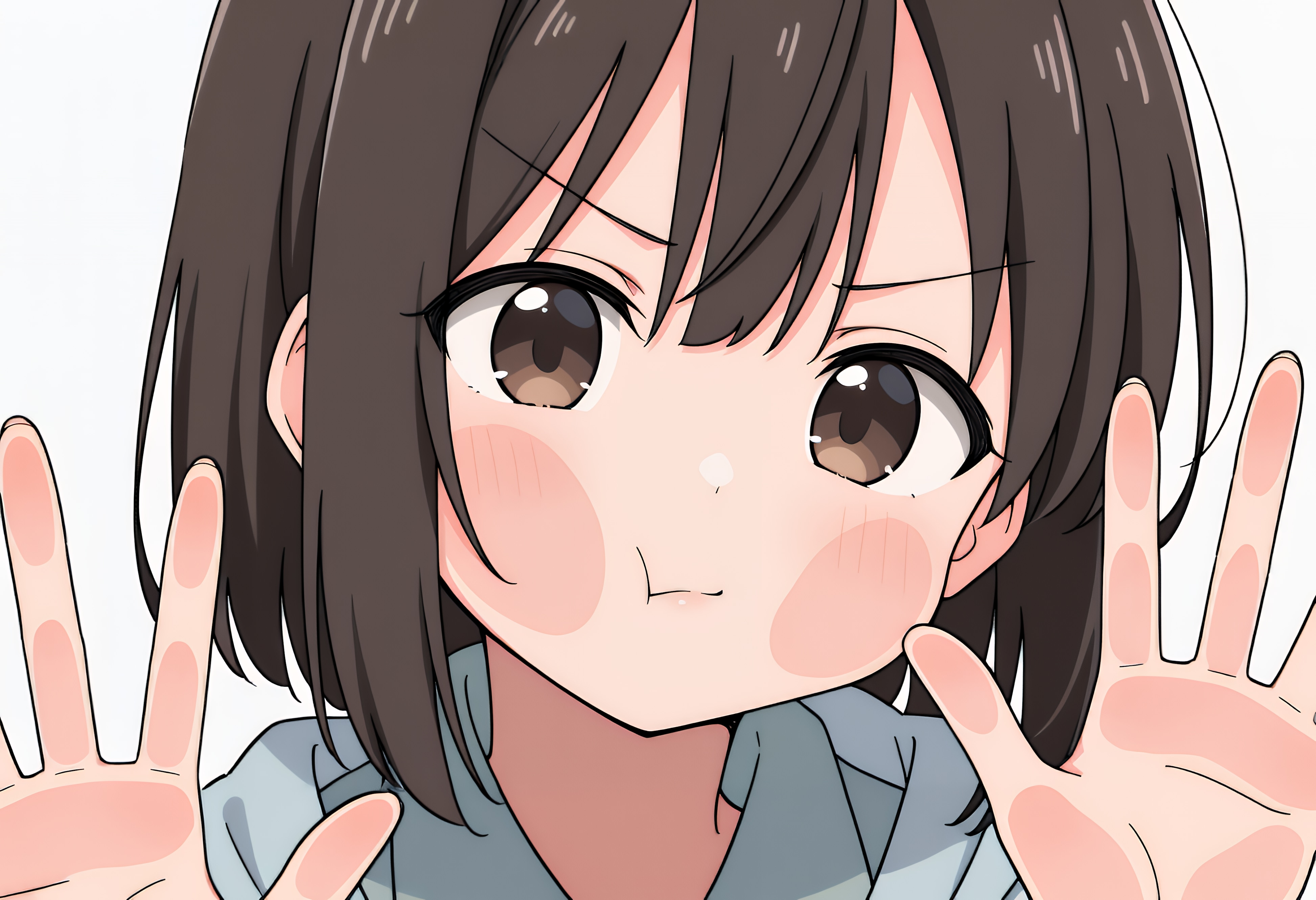 ガラス越し