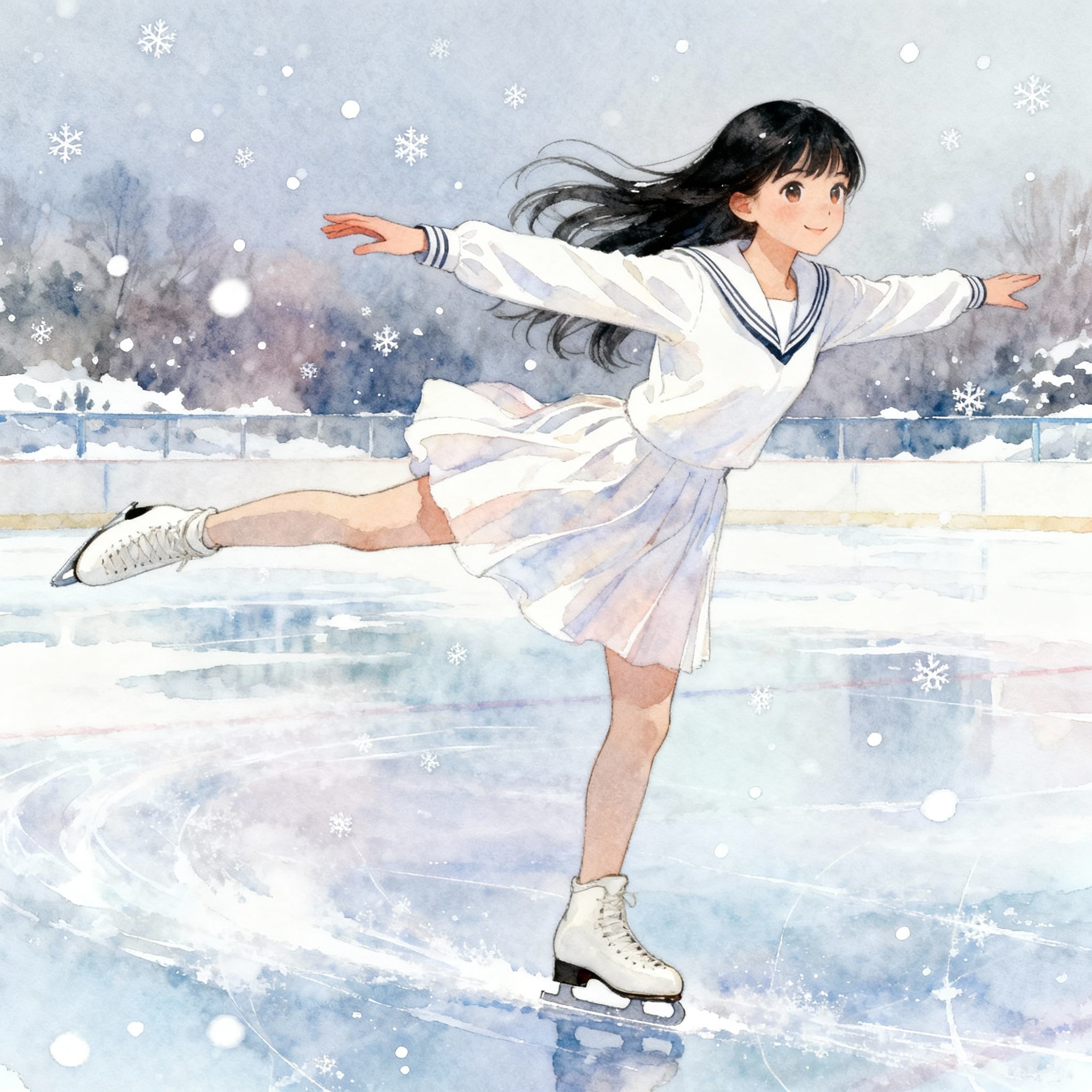 氷上の天使 | の人気AIイラスト・グラビア