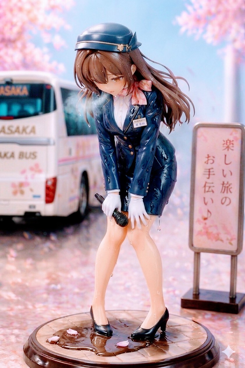 Geminiで疲れきったバスガイドさんフィギュア