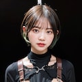 Loraなしボンテージでポロリ 9枚目