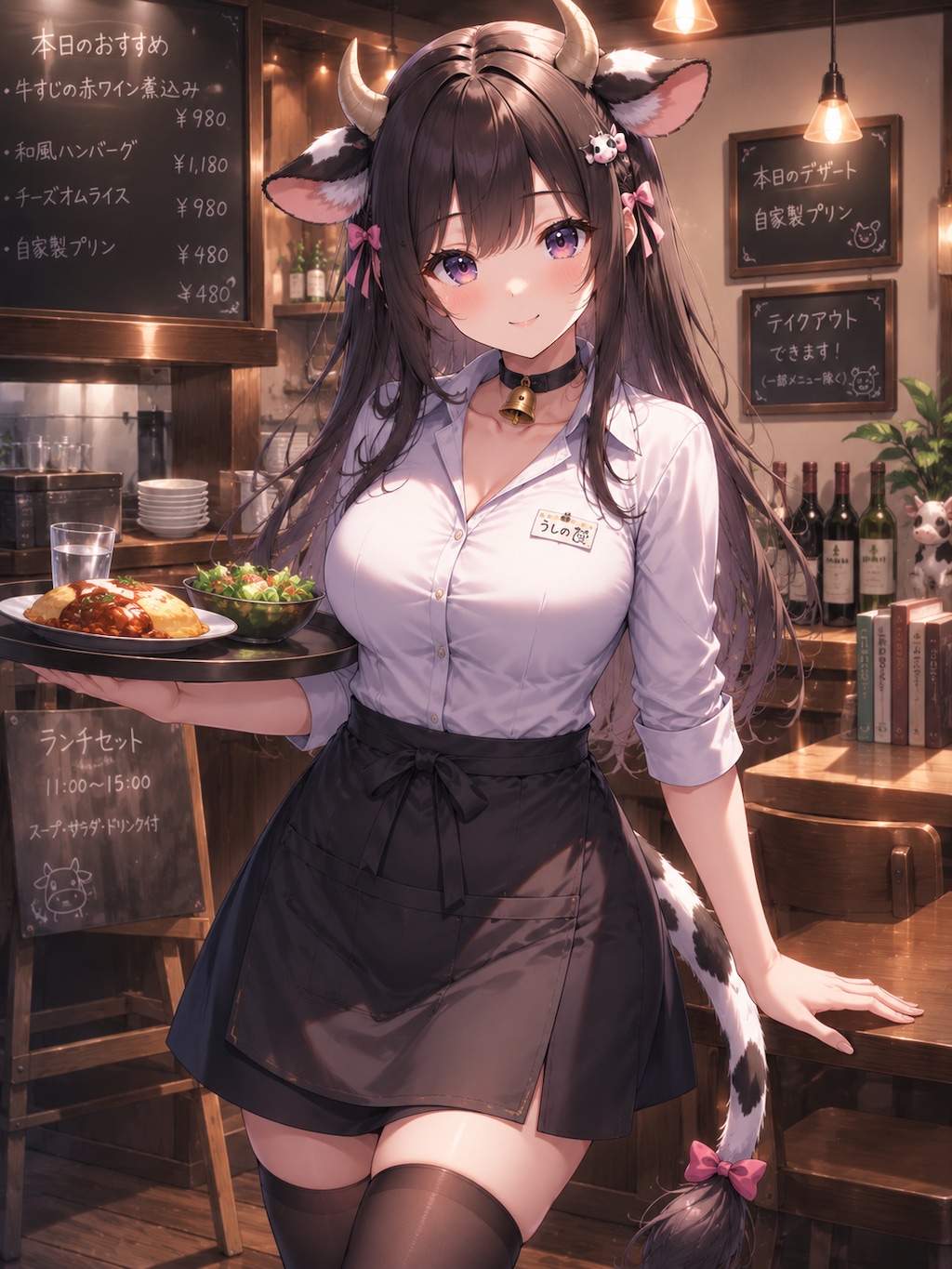働く牛娘さん