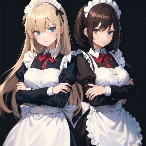 腕組みメイド