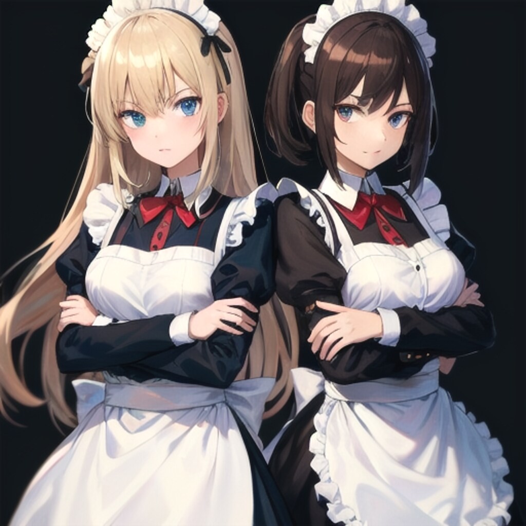 腕組みメイド