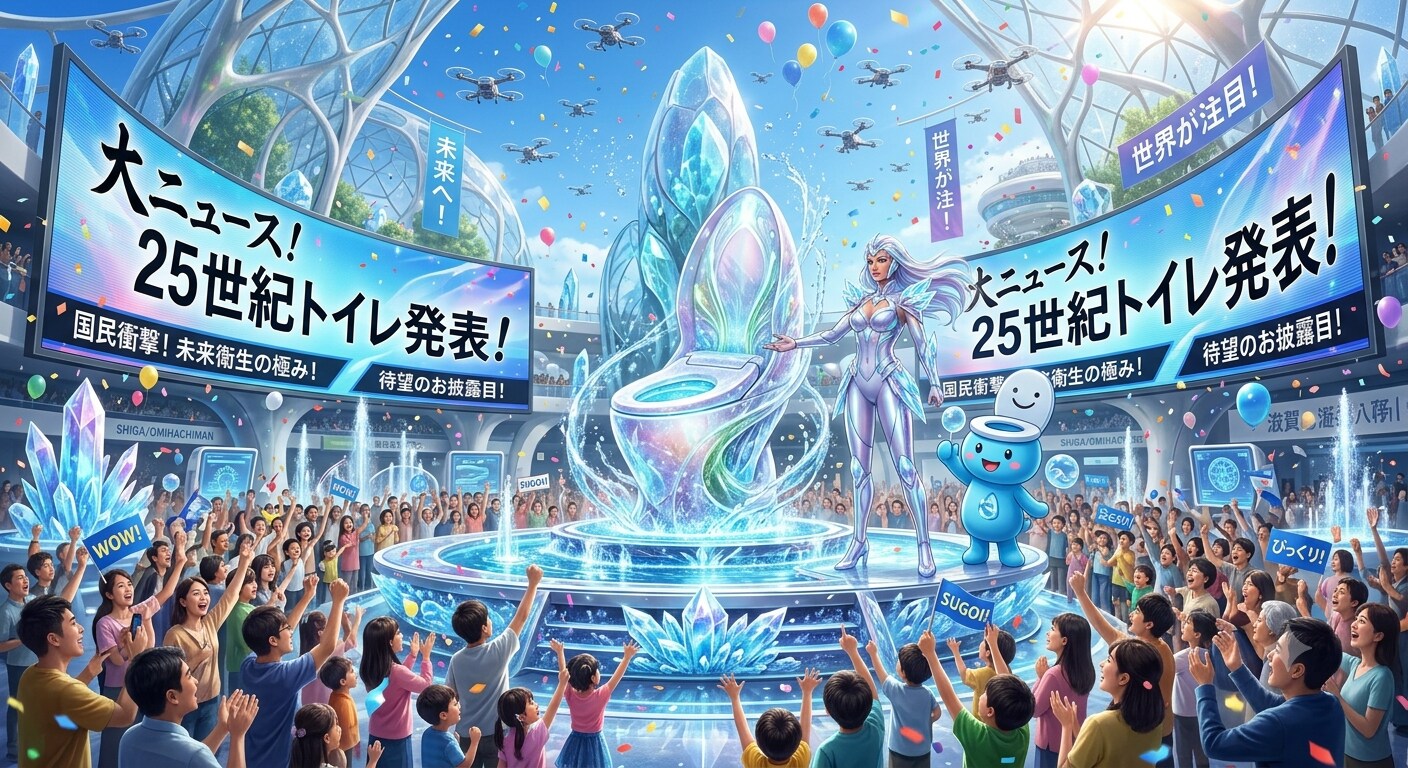未来衛生の夜明け：25世紀トイレお披露目！ | の人気AIイラスト・グラビア