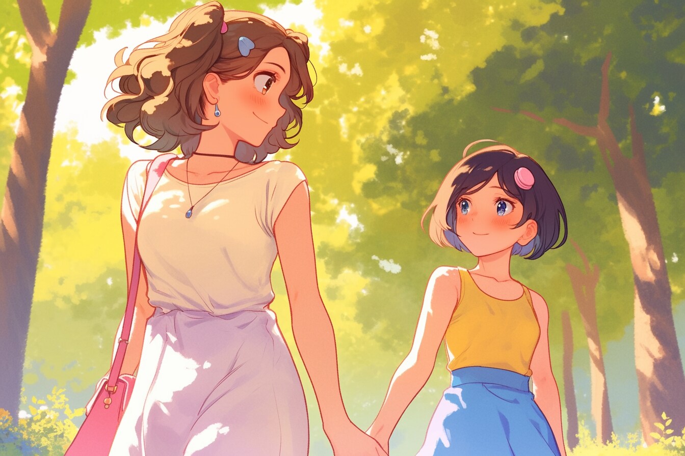 母と娘420 | の人気AIイラスト・グラビア