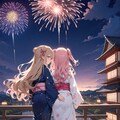 花火大会にやってきたふたり 9枚目