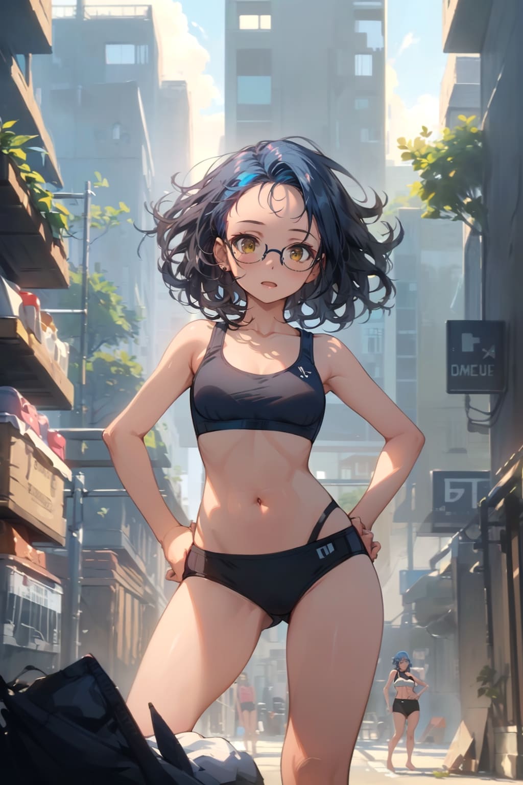 スポブラの眼鏡っ娘