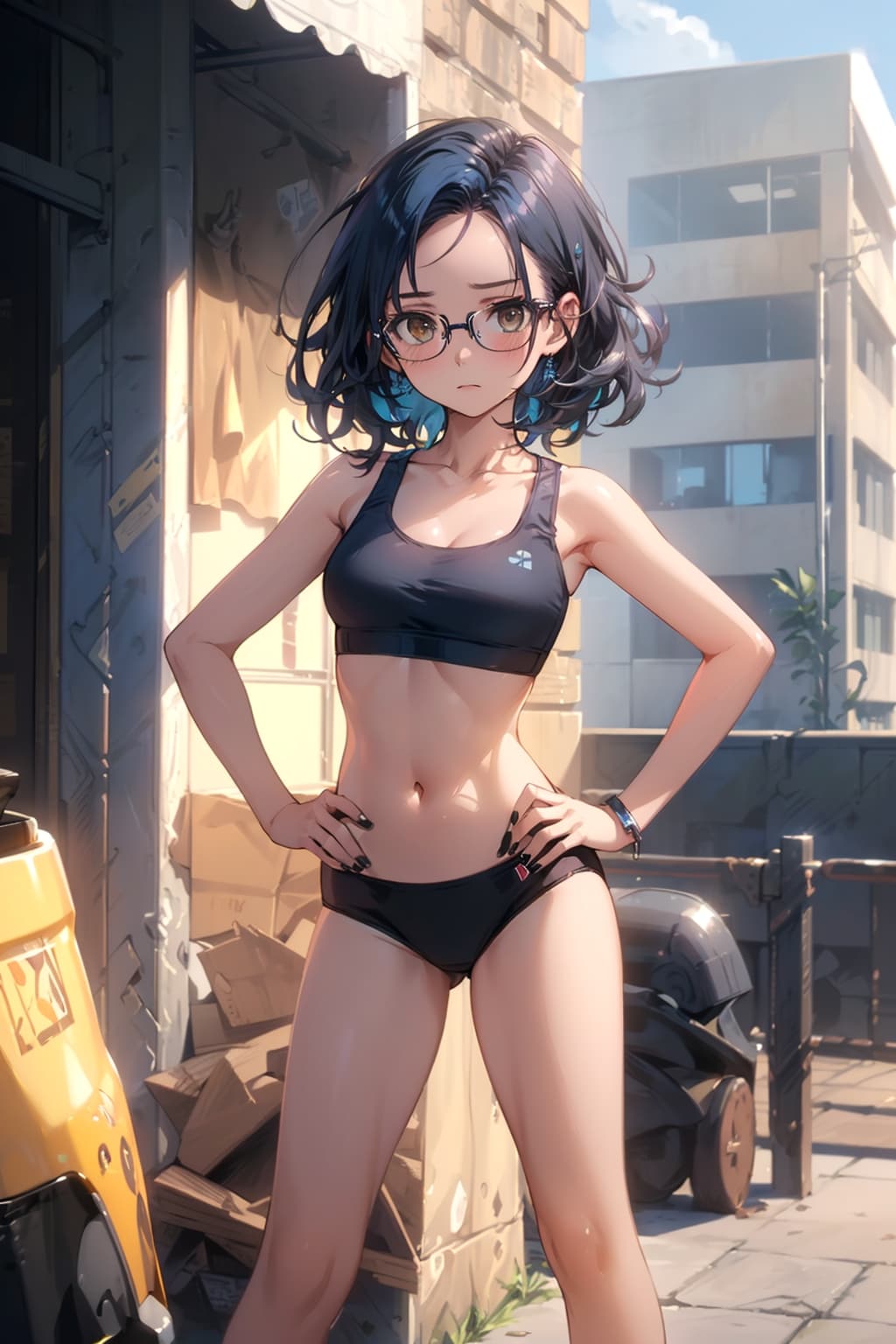 スポブラの眼鏡っ娘