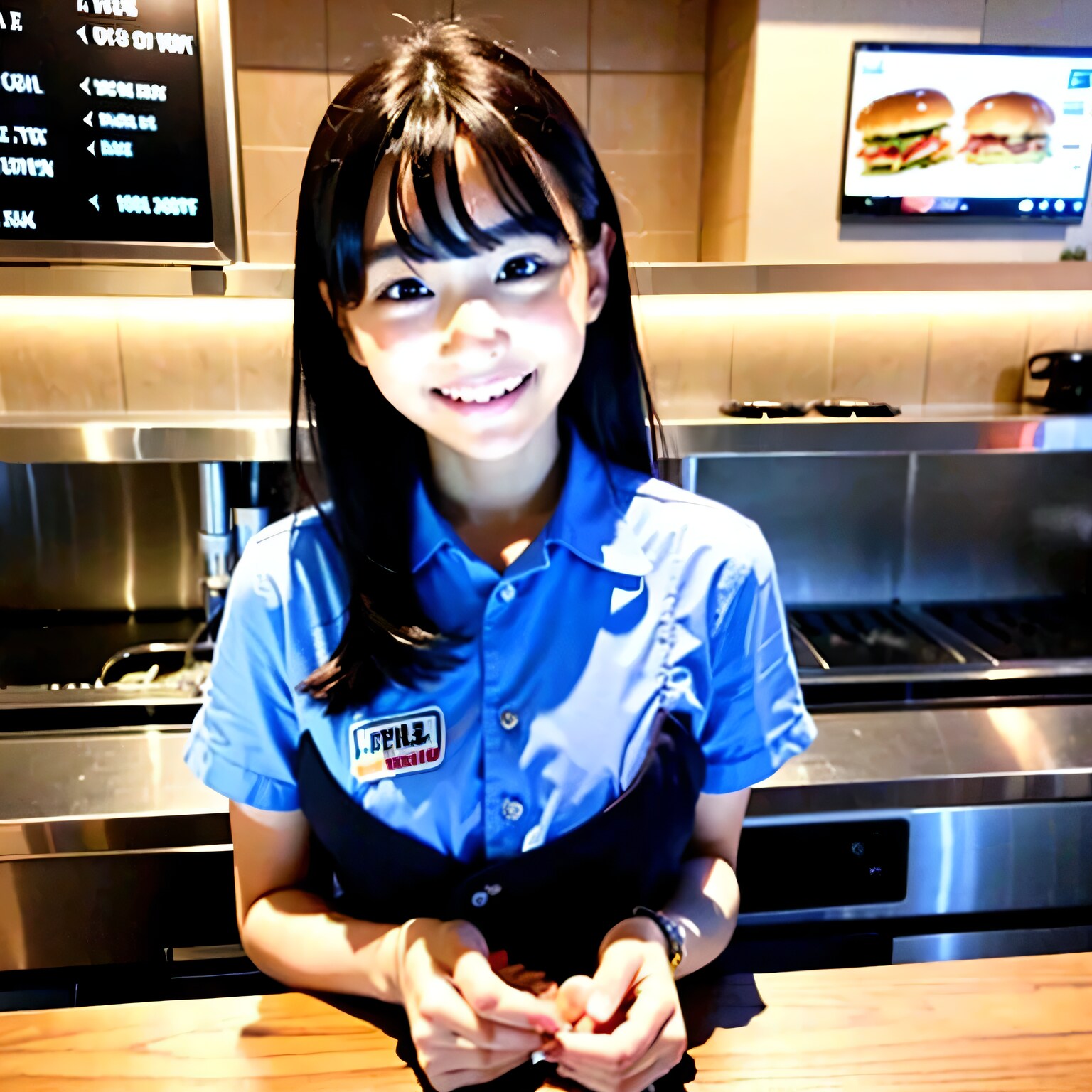 黒髪ロングでクルーの美女４０ | の人気AIイラスト・グラビア