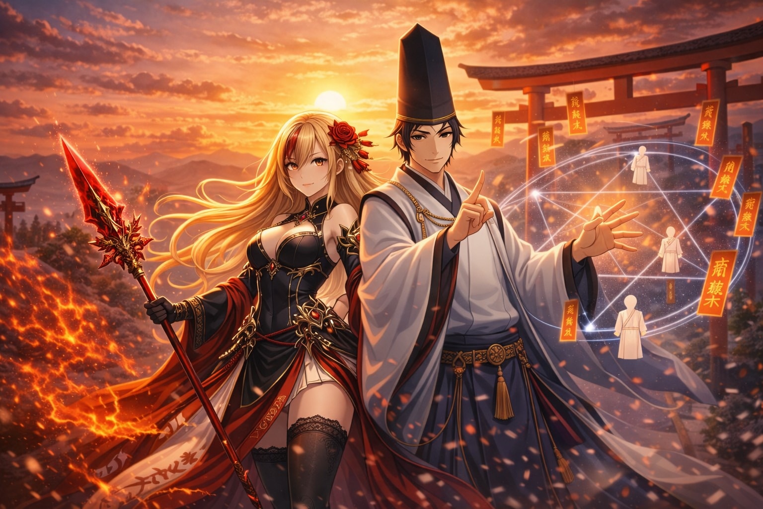 セレナ×晴明　パートナーvisual | の人気AIイラスト・グラビア