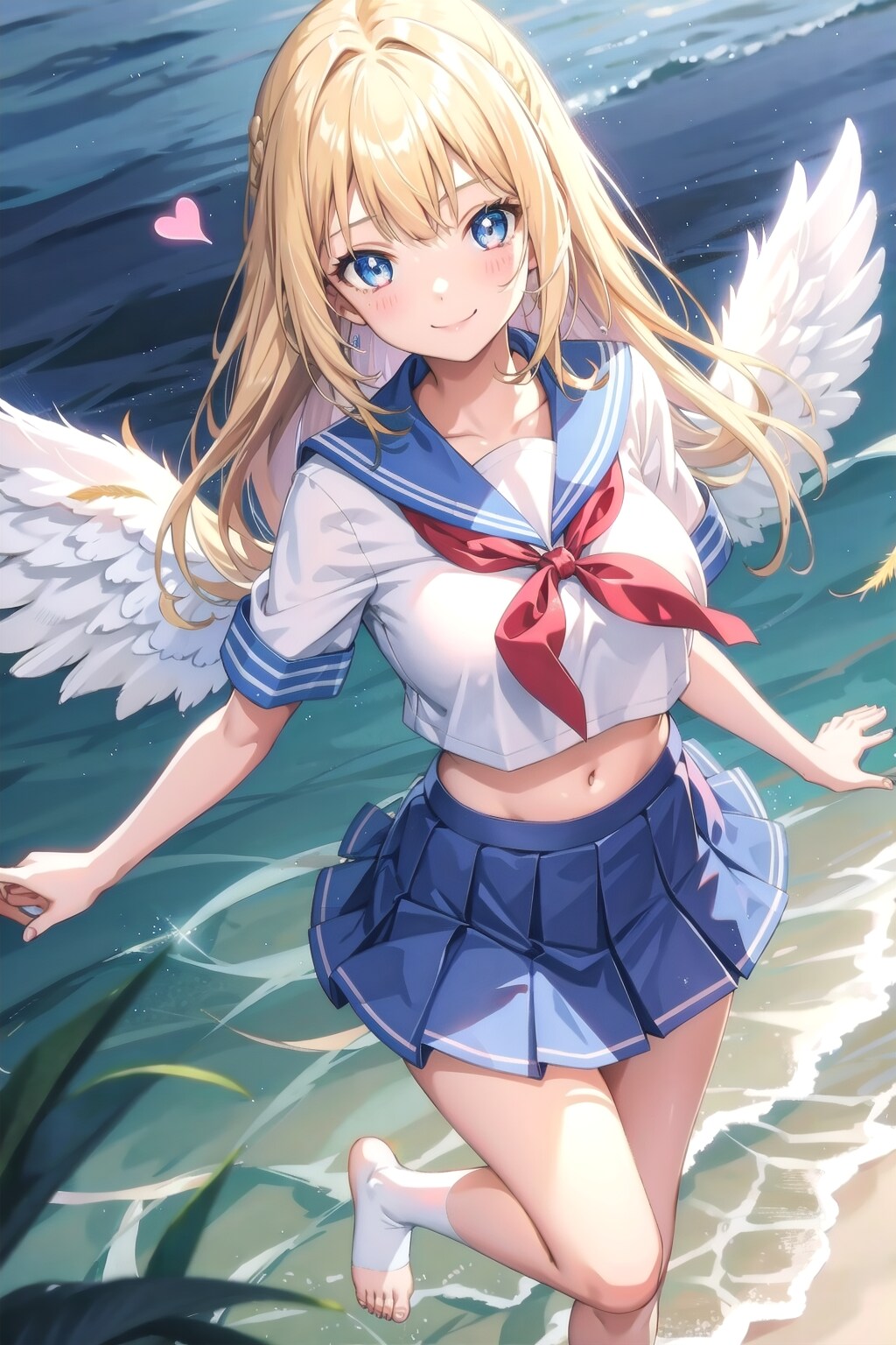 セーラー天使ちゃんの水遊び