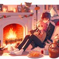 暖炉と恋人♥その1(9枚) 8枚目